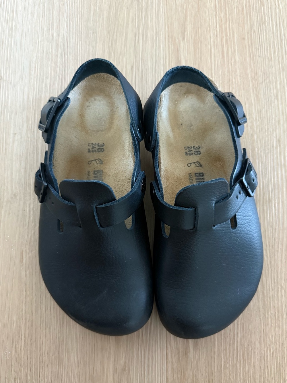 Birkenstock Tokio Pro - Black Leather, EU 38 - Picture 2 of 5